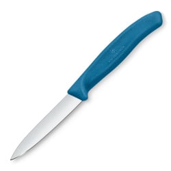 VICTORINOX - Swiss Classic - Nóż do warzyw i owoców - Gładkie ostrze - 8 cm - Niebieski