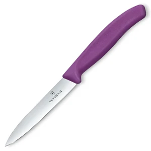 VICTORINOX - Swiss Classic - Nóż do warzyw i owoców - Gładkie ostrze - 10 cm - Fioletowy VICTORINOX - Swiss Classic - Nóż do warzyw i owoców - Gładkie ostrze - 10 cm - Fioletowy