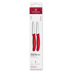 VICTORINOX - Swiss Classic - Zestaw noży do obierania - 8 cm - Gładkie i ząbkowane ostrze - 2 sztuki