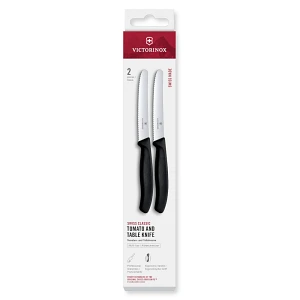 VICTORINOX - Swiss Classic - Zestaw noży do warzyw i owoców - Ząbkowane ostrze - 11 cm - 2 sztuki - VICTORINOX - Swiss Classic - Zestaw noży do warzyw i owoców - Ząbkowane ostrze - 11 cm - 2 sztuki -