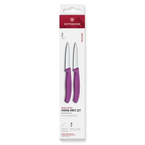 VICTORINOX - Swiss Classic - Zestaw noży do warzyw i owoców - 8 cm - Gładkie i ząbkowane ostrze - 2 VICTORINOX - Swiss Classic - Zestaw noży do warzyw i owoców - 8 cm - Gładkie i ząbkowane ostrze - 2