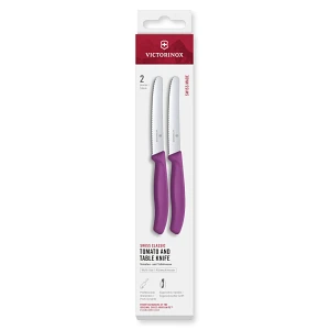 VICTORINOX - Swiss Classic - Zestaw noży do warzyw i owoców - Ząbkowane ostrze - 11 cm - 2 sztuki - VICTORINOX - Swiss Classic - Zestaw noży do warzyw i owoców - Ząbkowane ostrze - 11 cm - 2 sztuki -