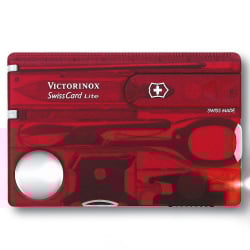 Victorinox - swisscard z diodą led - czerwony