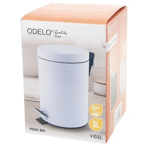 VIDEL Kosz na śmieci 3L biały/OD2246 VIDEL Kosz na śmieci 3L biały/OD2246
