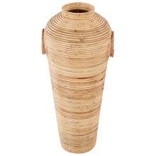 Wazon dekoracyjny ELATIA Rattan 70 cm Naturalny