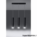 Lampa wisząca Sollux Lighting Lagos 3 czarna