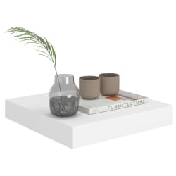 Wisząca półka ścienna, biała, 23x23,5x3,8 cm, MDF Wisząca półka ścienna, biała, 23x23,5x3,8 cm, MDF