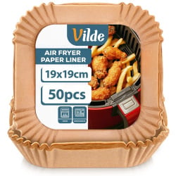 Wkład do frytkownicy Air Fryer beztłuszczowej papierowy kwadratowy 19x19 cm 50 szt.