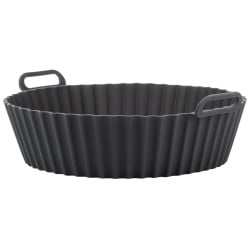 Wkład do frytkownicy air fryer beztłuszczowej silikonowy szary 20 cm