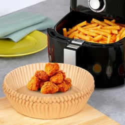 Wkład do frytkownicy beztłuszczowej Air Fryer papierowy okrągły 19 cm 100 szt.