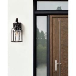 Wooler lampa ścienna ogrodowa czarny