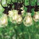 Lampki ogrodowe, girlanda, 20 żarówek, LED, zewnętrzna, wewnętrzna, do pomieszczeń, 12,5 m