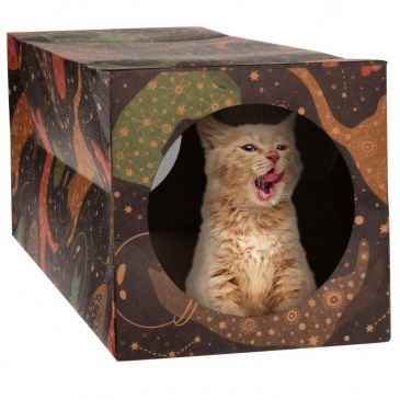 Zabawka tunel dla kota kotka papierowy do zabawy 60x22x22 cm