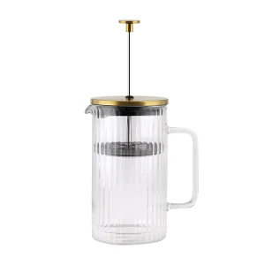 Zaparzacz do kawy i herbaty z podwójną ścianką 1000 ml tulip złoty mat 0664
