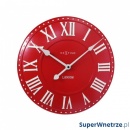 Zegar 34,5 cm NeXtime London Roman czerwony