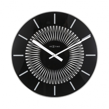 Zegar ścienny 35 cm Nextime Radial czarny