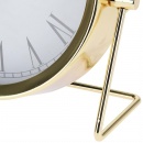 Zegar stołowy złoty na biurko komodę stół metalowy