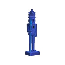 Zestaw 2 figurek dekoracyjnych FLATEY Dziadek do orzechów 40 cm Niebieski
