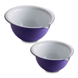 Zestaw 2 fioletowych misek do mieszania z kolekcji sanaliving Zestaw 2 fioletowych misek do mieszania z kolekcji sanaliving