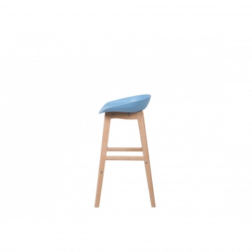 Zestaw 2 krzeseł barowych błękitny MICCO