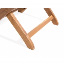 Zestaw 2 krzeseł ogrodowych drewniany z brązowoszarymi poduszkami MAUI