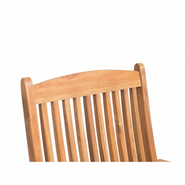 Zestaw 2 krzeseł ogrodowych drewniany z grafitowymi poduszkami MAUI