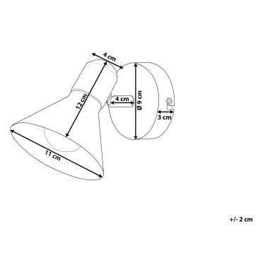 Zestaw 2 lamp ściennych biały MERSEY I