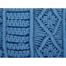 Zestaw 2 poduszek dekoracyjnych makrama 45 x 45 cm niebieski KARATAS