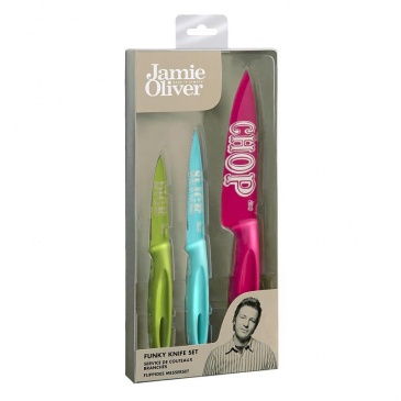 Zestaw 3 kolorowych noży Jamie Oliver
