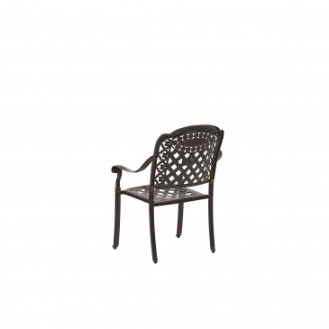 Zestaw 4 krzeseł ogrodowych brązowy MANFRIA