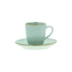 Zestaw 6 filiżanek do espresso concerto verde acqua - miętowy, 90 ml