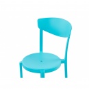 Zestaw 6 krzeseł do jadalni niebieski VIESTE