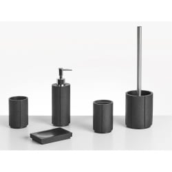 Zestaw akcesoriów łazienkowych 5 elementów HUALLAGA Czarny Zestaw akcesoriów łazienkowych 5 elementów HUALLAGA Czarny