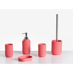Zestaw akcesoriów łazienkowych 5 elementów HUARMEY Czerwony Zestaw akcesoriów łazienkowych 5 elementów HUARMEY Czerwony