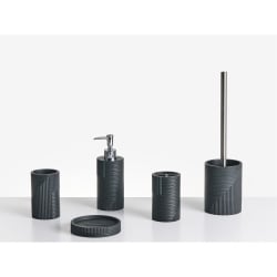 Zestaw akcesoriów łazienkowych 5 elementów SEPAHUA Czarny Zestaw akcesoriów łazienkowych 5 elementów SEPAHUA Czarny