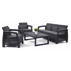 Zestaw Corfu 3-Set  LYON : Kolor - grafit/szary