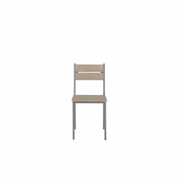 Zestaw do jadalni stół i 4 krzesła jasne drewno z białym BLUMBERG