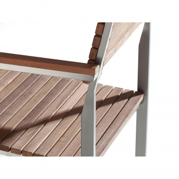 Zestaw do ogrodu 6 krzeseł drewnany jasny brąz VIAREGGIO