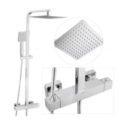 Zestaw prysznicowy bateria termostat deszczownica - yoka Zestaw prysznicowy bateria termostat deszczownica - yoka