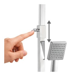 Zestaw prysznicowy bateria termostat duża deszczownica 30 cm chrom - Yoka