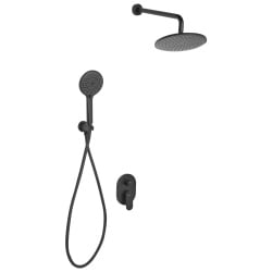 Zestaw prysznicowy podtynkowy z deszczownicą TINGUIRIRICA Czarny
