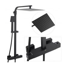 Zestaw prysznicowy termostat bateria deszczownica