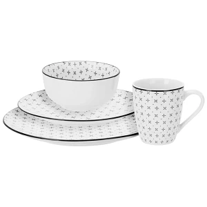 Zestaw serwis obiadowy porcelanowy 16 el. Zestaw serwis obiadowy porcelanowy 16 el.