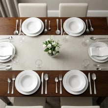 Zestaw sztućców stalowy dla 6 osób 24 el.