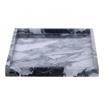 Zielona taca Marble Mint Grey 35x25x2cm