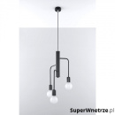 Lampa wisząca Sollux Lighting Duomo 3M biało-czarna