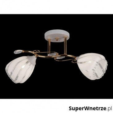 Lampa wisząca Lampex Rowen 2 biała