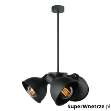 Lampa wisząca Zoe 3 Lampex czarna